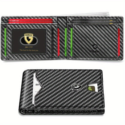 Men's Wallet – RFID Blocking, Slim Rfid Blocking Bifold Carbon – detail view 10