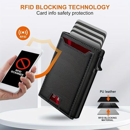 Men's Wallet – RFID Blocking, Automatic, Anti-Theft, Large Capacity – detail view 9