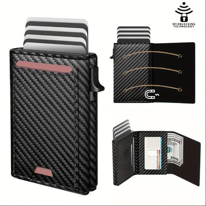 Men's Wallet – RFID Blocking, Automatic, Anti-Theft, Large Capacity – detail view 5