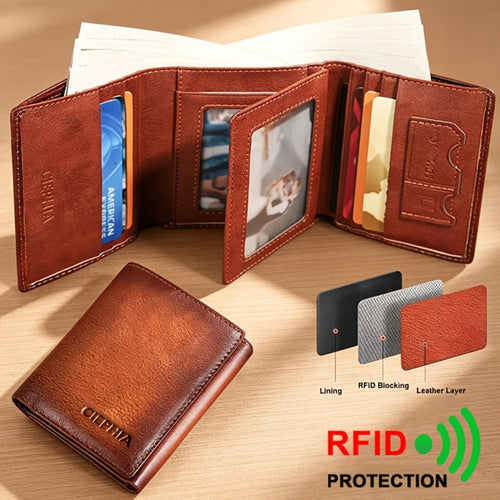 Men's Wallet – RFID Blocking, Compact – front view