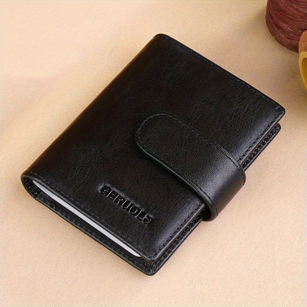 Men's Wallet – 6 Colors, Slim Card Case Cowhide Leather – detail view 10