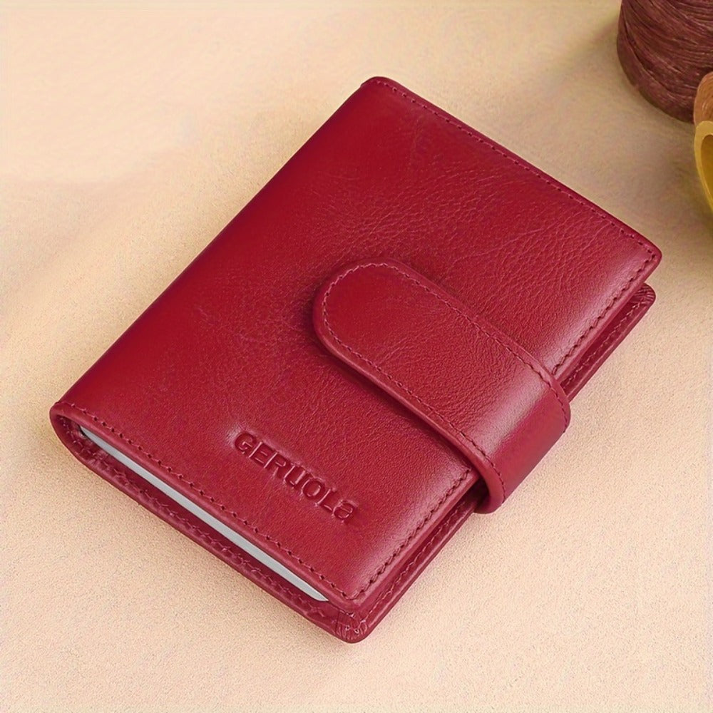 Men's Wallet – 6 Colors, Slim Card Case Cowhide Leather – detail view 12