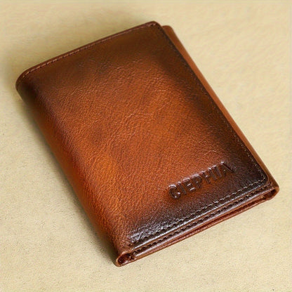 Men's Wallet – Trifold Leather Premium Cowhide Full – detail view 4