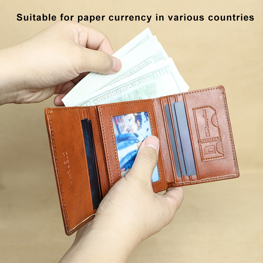 Men's Wallet – Trifold Leather Premium Cowhide Full – detail view 10