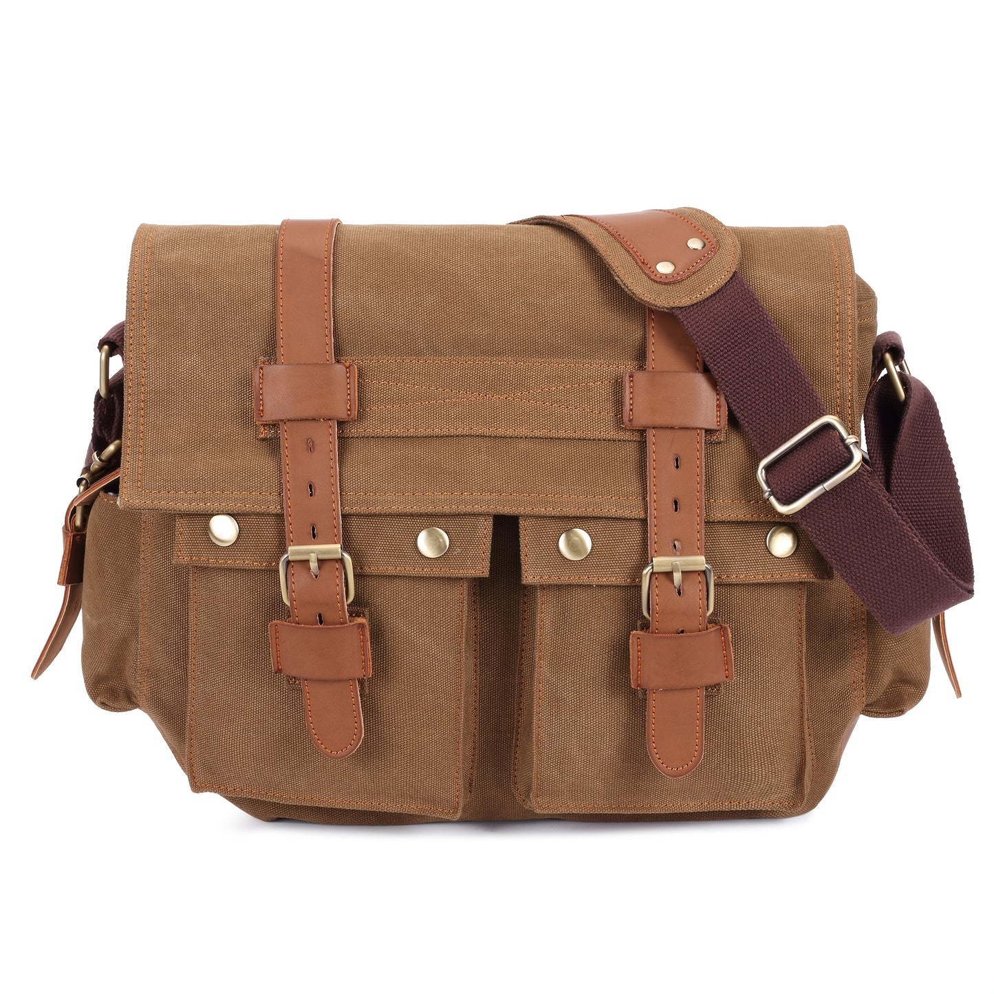 Men's Crossbody Bag – Canvas, for Travel & Everyday Use | Bag Vero – front view