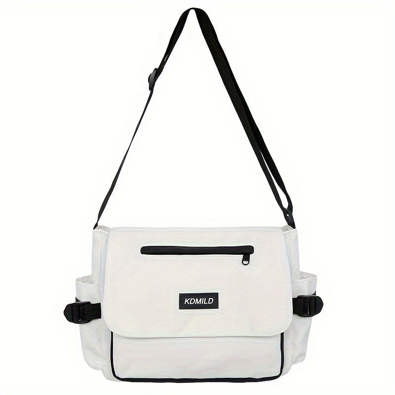 Men's Crossbody Bag – Polyester, Large Capacity, for Travel & Work | Bag Vero – front view