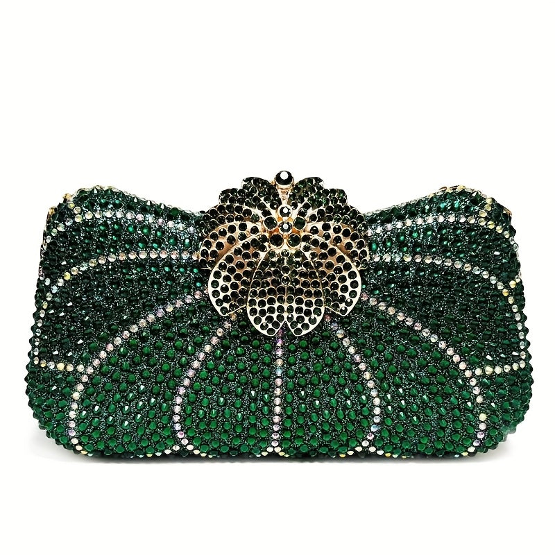 Men's Wallet – Polyester, Flower Shaped Evening Clutch Phone | Bag Vero – front view