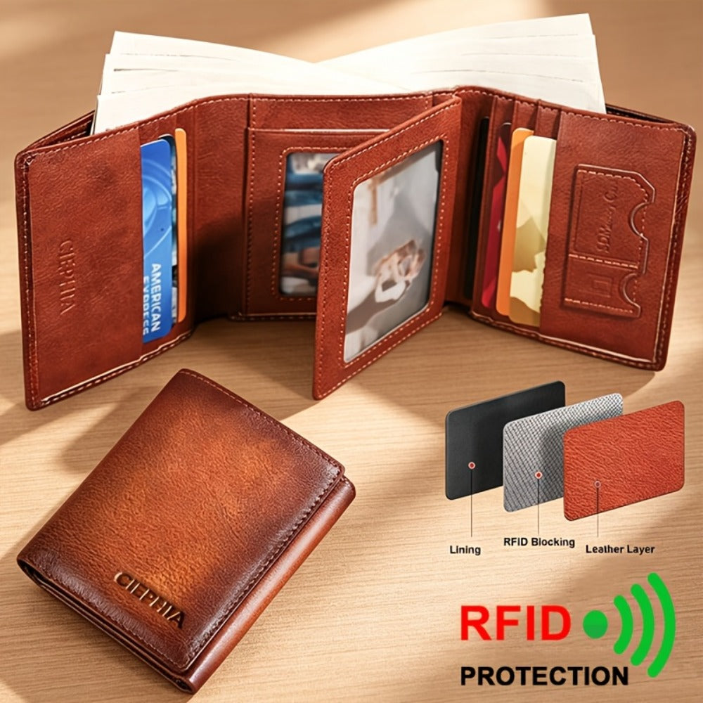Men's Wallet – RFID Blocking, Compact | Bag Vero – front view