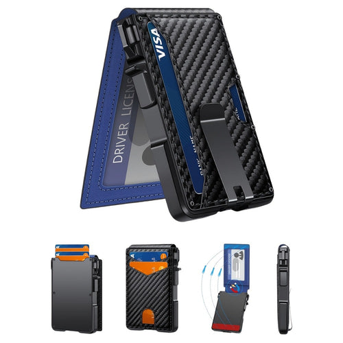 Men's Wallet – RFID Blocking, Money Clip Id Window Metal | Bag Vero – front view