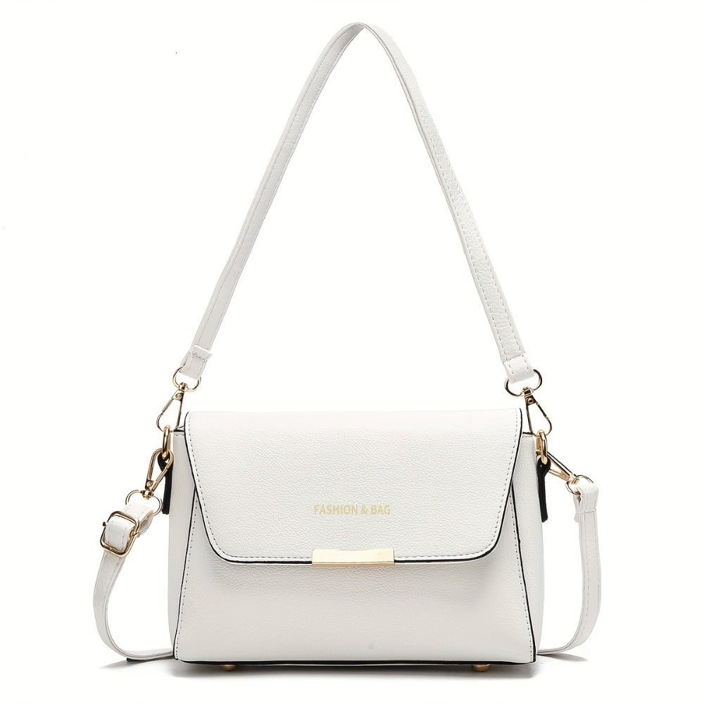 Shoulder Bag for Women – for Work, Elegant Solid Color High End | Bag Vero – front view