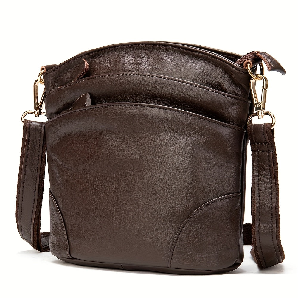 Shoulder Bag for Women – Polyester, Houndstooth Gold Chain M Emblem | Bag Vero – front view