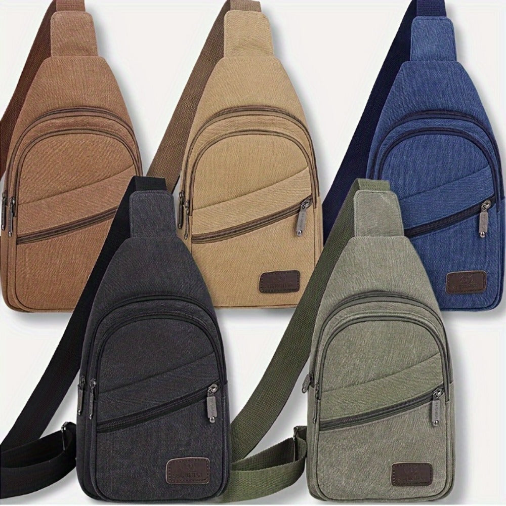 Sling Bag – Canvas, Large Capacity, Lightweight, for Travel & Everyday Use | Bag Vero – front view