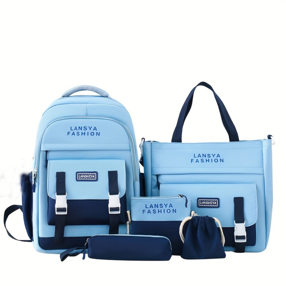 Sling Bag – 5-Piece, Large Capacity, for School – detail view 4
