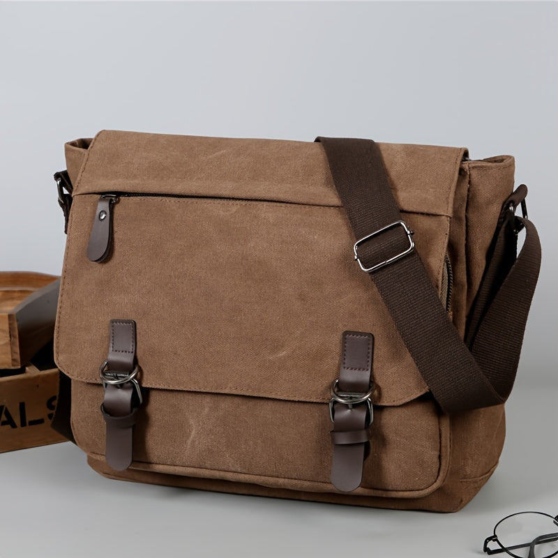 Sling Bag – Canvas, Large Capacity, Adjustable Strap, for Travel & School – detail view 2