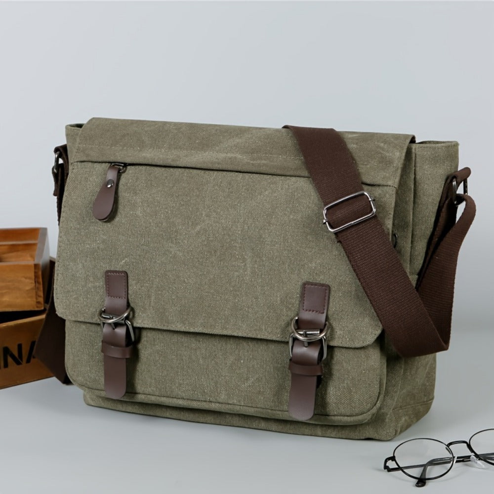 Sling Bag – Canvas, Large Capacity, Adjustable Strap, for Travel & School – detail view 15