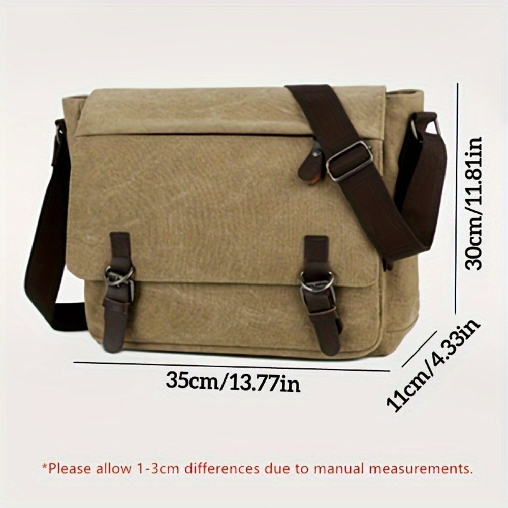 Sling Bag – Canvas, Large Capacity, Adjustable Strap, for Travel & School – detail view 8