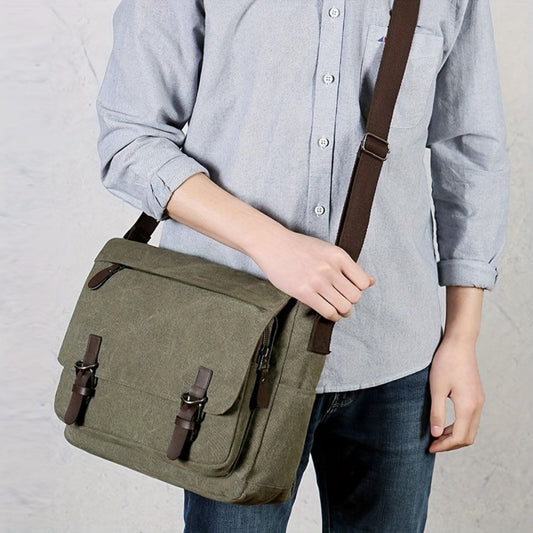 Sling Bag – Canvas, Large Capacity, Adjustable Strap, for Travel & School – front view