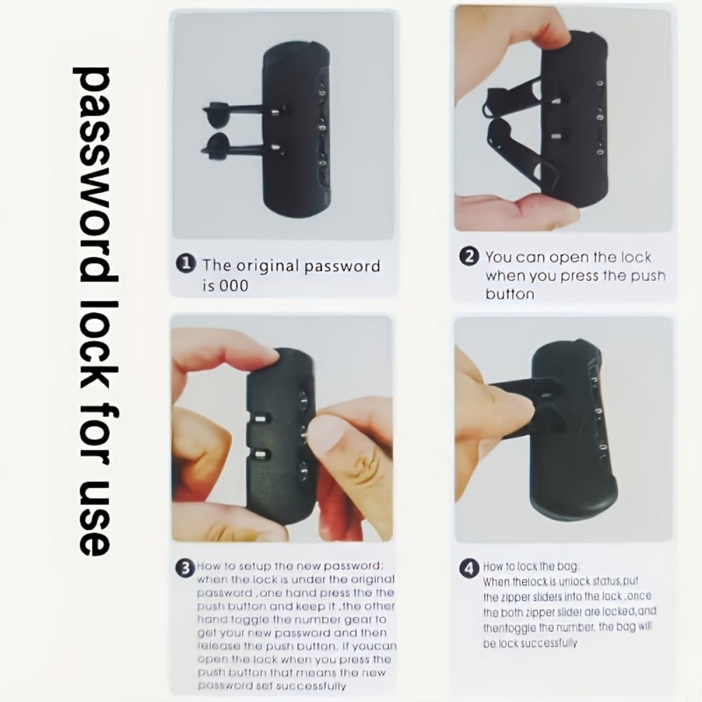 Sling Bag – Combination Lock, Large Capacity, Anti-Theft, for Travel & Work – detail view 20