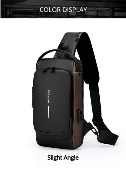 Sling Bag – Combination Lock, Large Capacity, Anti-Theft, for Travel & Work – detail view 25