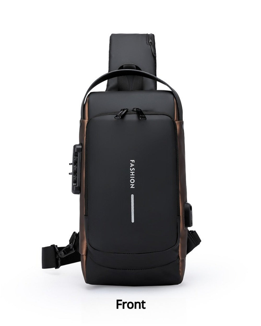Sling Bag – Combination Lock, Large Capacity, Anti-Theft, for Travel & Work – detail view 26