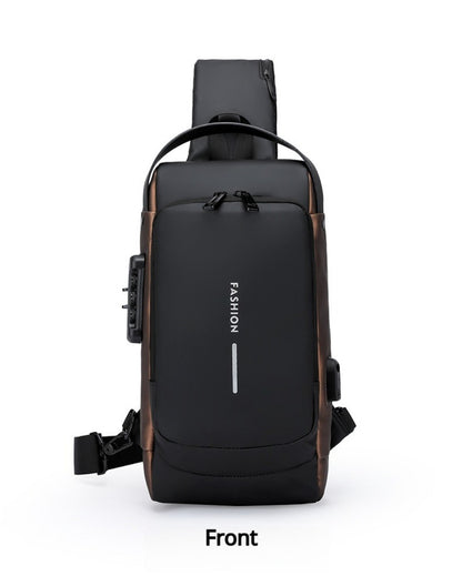 Sling Bag – Combination Lock, Large Capacity, Anti-Theft, for Travel & Work – detail view 26