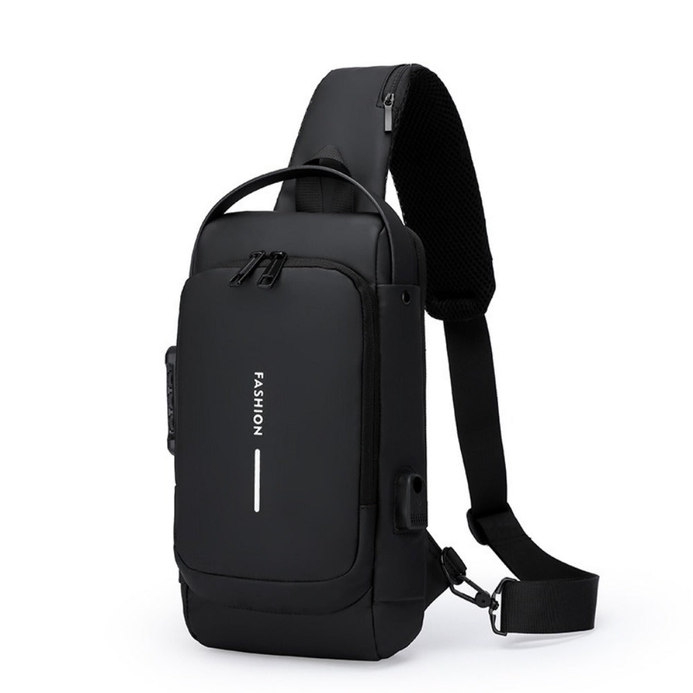 Sling Bag – Combination Lock, Large Capacity, Anti-Theft, for Travel & Work – detail view 4