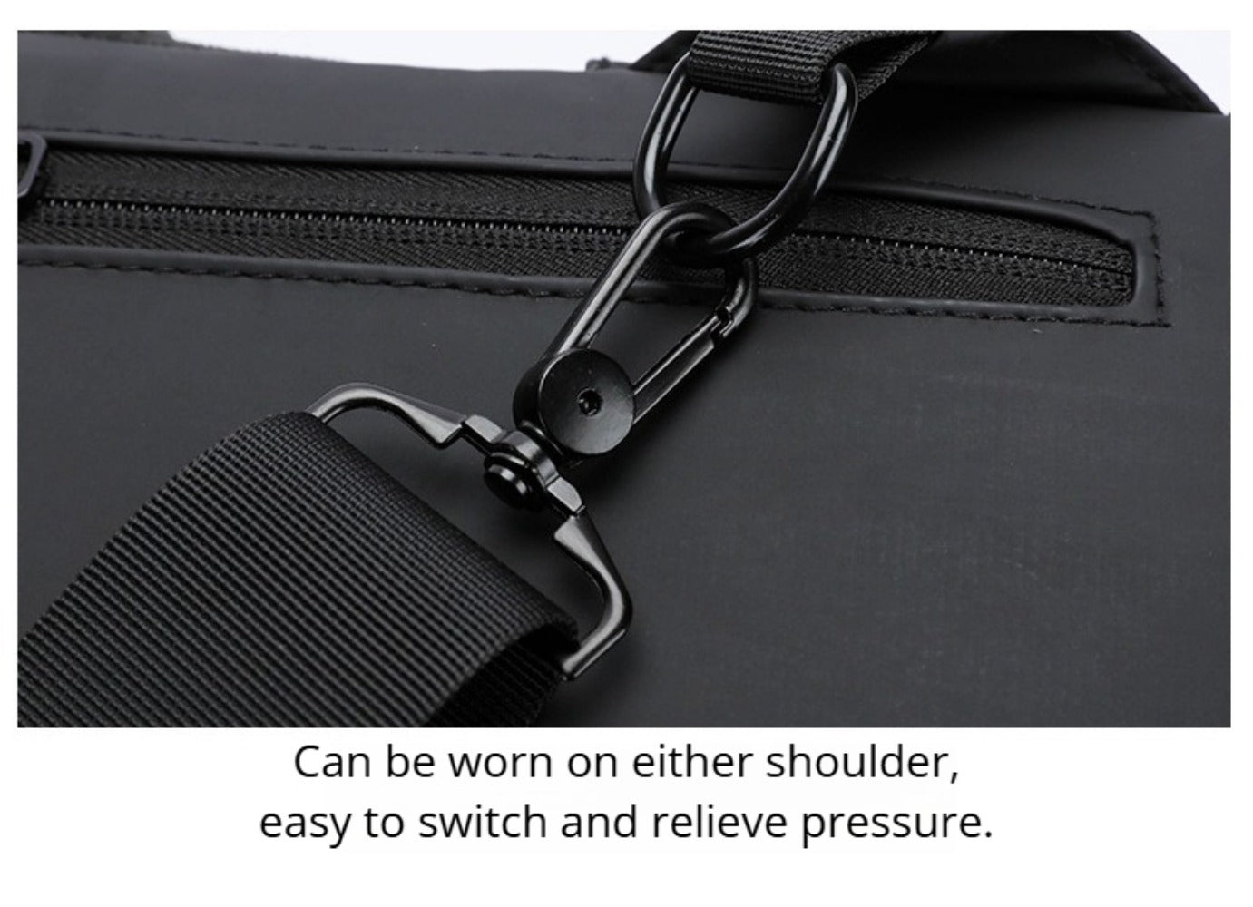 Sling Bag – Combination Lock, Large Capacity, Anti-Theft, for Travel & Work – detail view 33