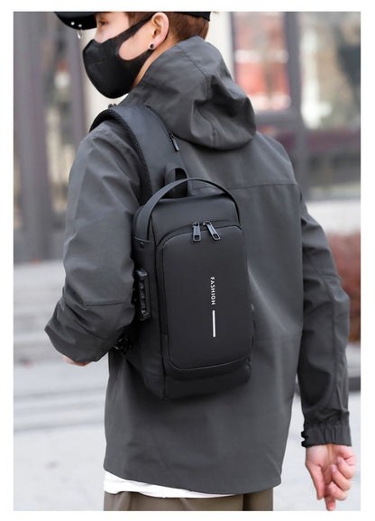 Sling Bag – Combination Lock, Large Capacity, Anti-Theft, for Travel & Work – detail view 36
