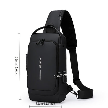 Sling Bag – Combination Lock, Large Capacity, Anti-Theft, for Travel & Work – detail view 5