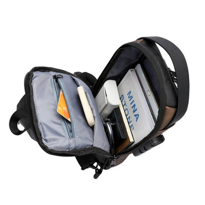 Sling Bag – Combination Lock, Large Capacity, Anti-Theft, for Travel & Work – detail view 7