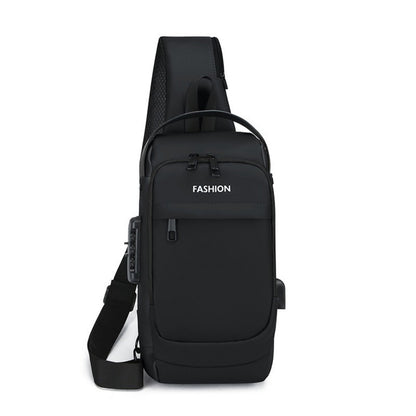 Sling Bag – Combination Lock, Large Capacity, Anti-Theft, for Travel & Work – detail view 8