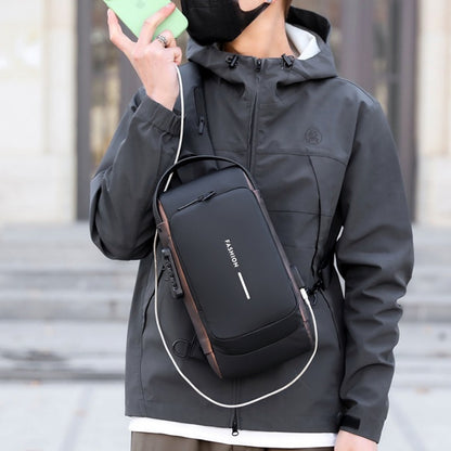 Sling Bag – Combination Lock, Large Capacity, Anti-Theft, for Travel & Work – front view
