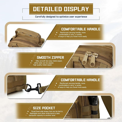 Sling Bag – for Work & Everyday Use, Tactical Chest Molle Edc Sling – detail view 18