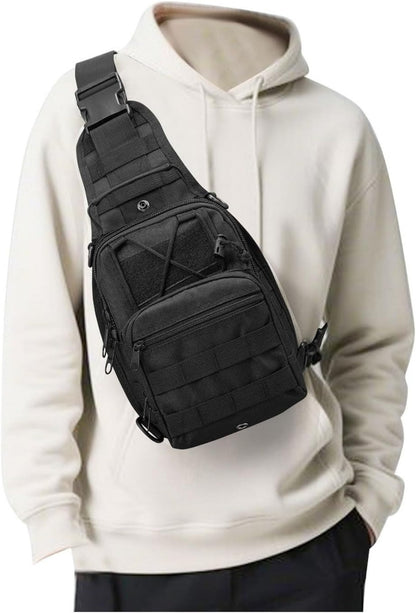 Sling Bag – for Work & Everyday Use, Tactical Chest Molle Edc Sling – detail view 19