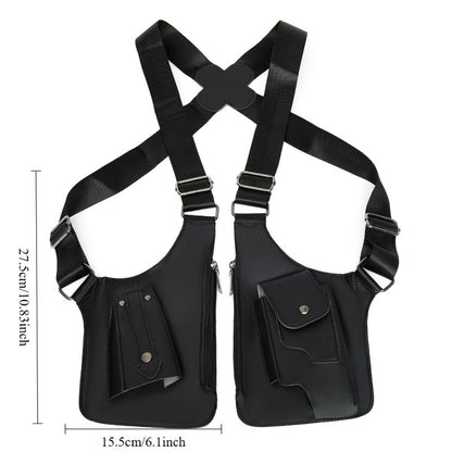 Sling Bag – Lightweight, Retro Underarm Multi Functional Vest – detail view 9