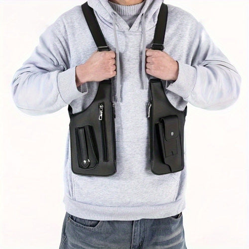Sling Bag – Lightweight, Retro Underarm Multi Functional Vest – front view