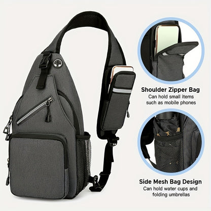Sling Bag – Lightweight, Large Capacity, Adjustable Strap, for Travel & Work – detail view 14