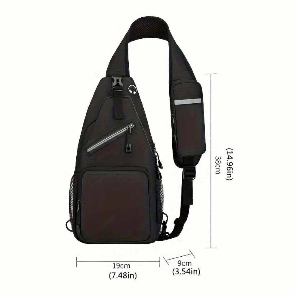 Sling Bag – Lightweight, Large Capacity, Adjustable Strap, for Travel & Work – detail view 20