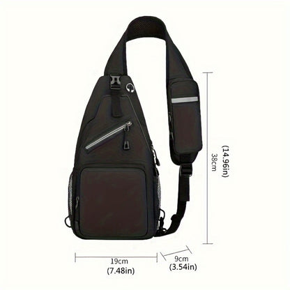 Sling Bag – Lightweight, Large Capacity, Adjustable Strap, for Travel & Work – detail view 20