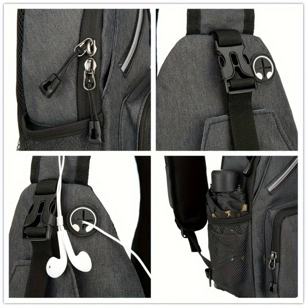 Sling Bag – Lightweight, Large Capacity, Adjustable Strap, for Travel & Work – detail view 5