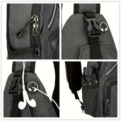 Sling Bag – Lightweight, Large Capacity, Adjustable Strap, for Travel & Work – detail view 5