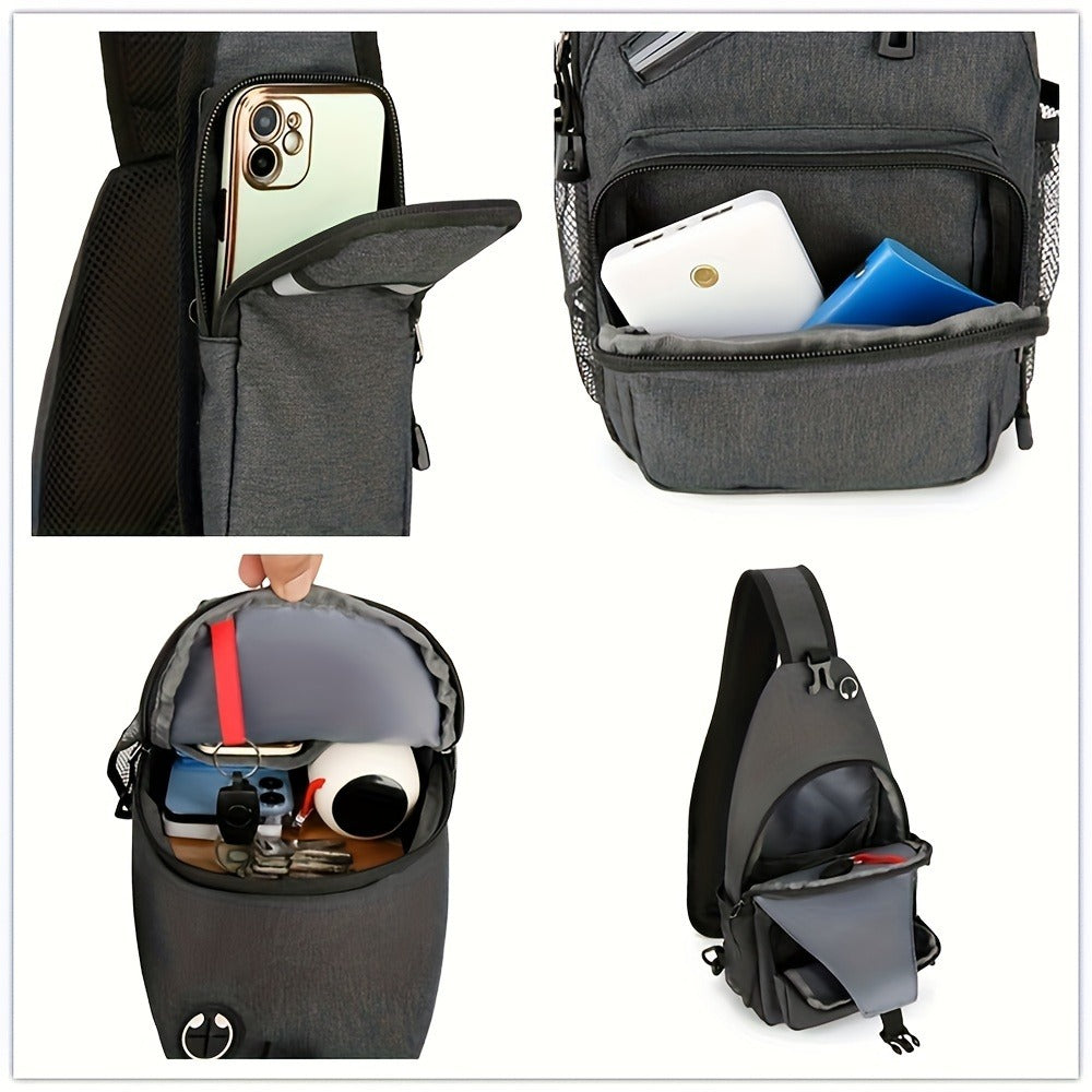 Sling Bag – Lightweight, Large Capacity, Adjustable Strap, for Travel & Work – detail view 7
