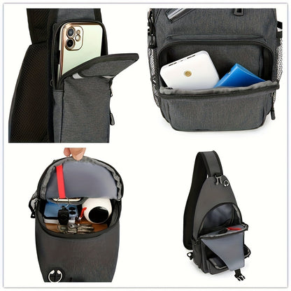 Sling Bag – Lightweight, Large Capacity, Adjustable Strap, for Travel & Work – detail view 7