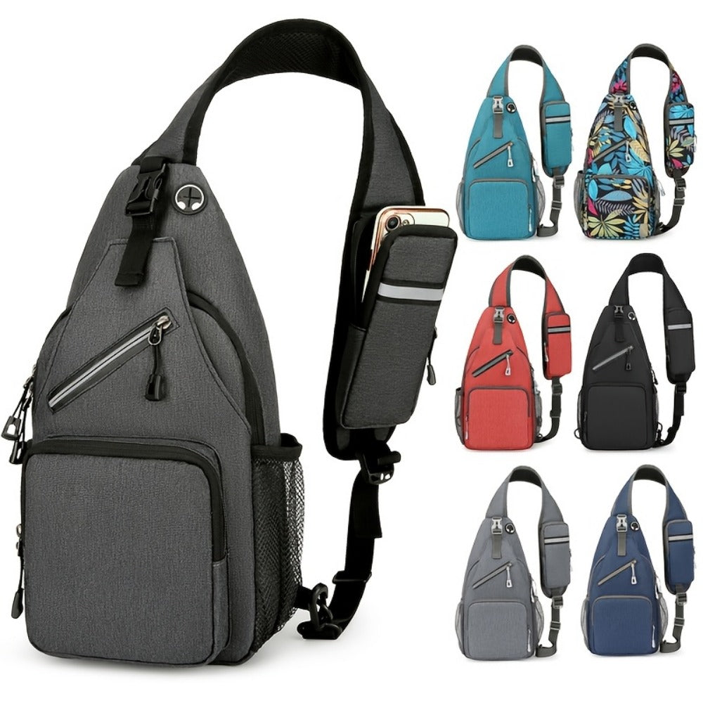 Sling Bag – Lightweight, Large Capacity, Adjustable Strap, for Travel & Work – front view