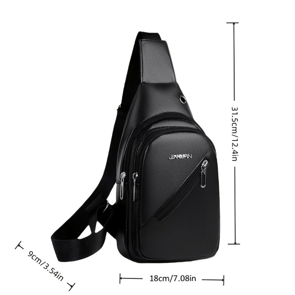 Sling Bag – Multi-Pocket, Adjustable Strap, for Travel & Work – detail view 3