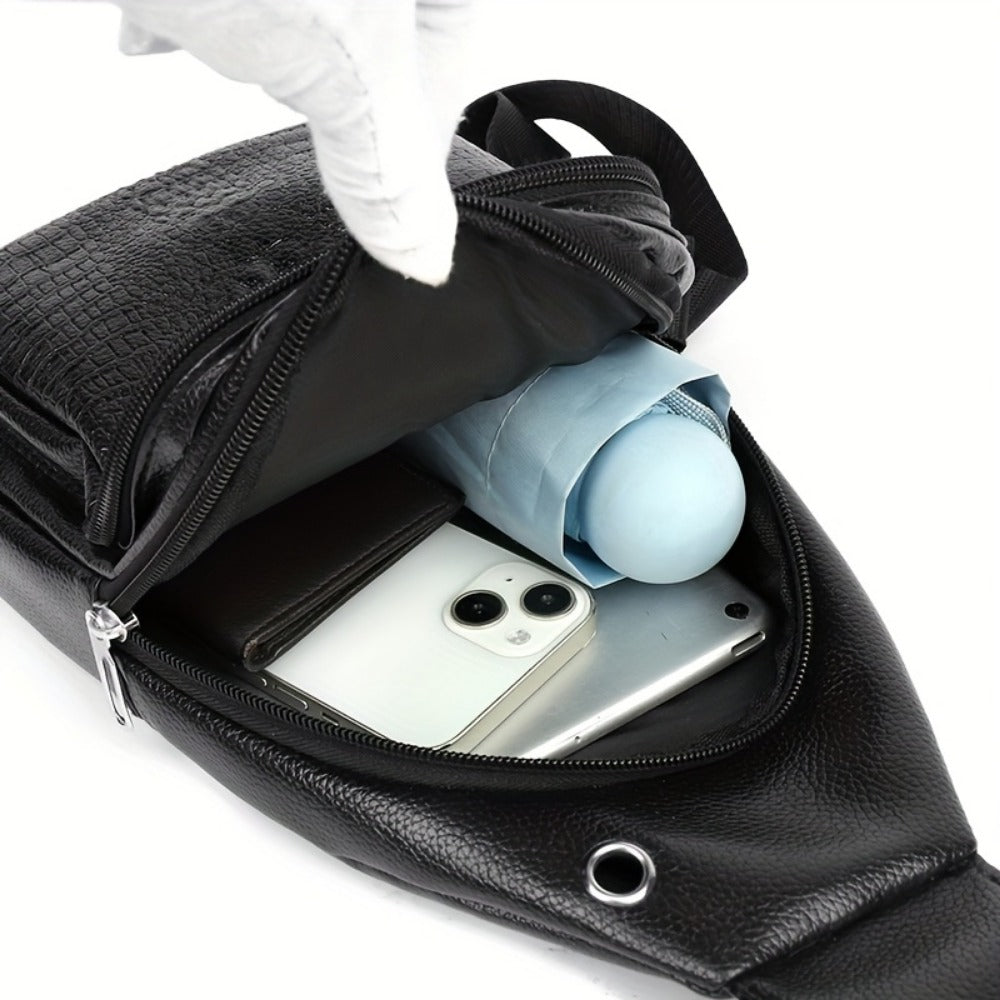 Sling Bag – Multi-Pocket, Adjustable Strap, for Travel & Work – detail view 4
