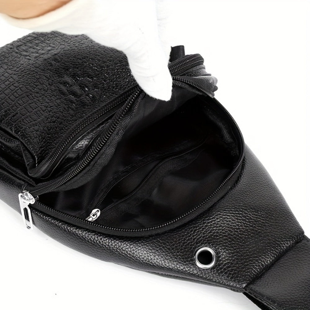 Sling Bag – Multi-Pocket, Adjustable Strap, for Travel & Work – detail view 6