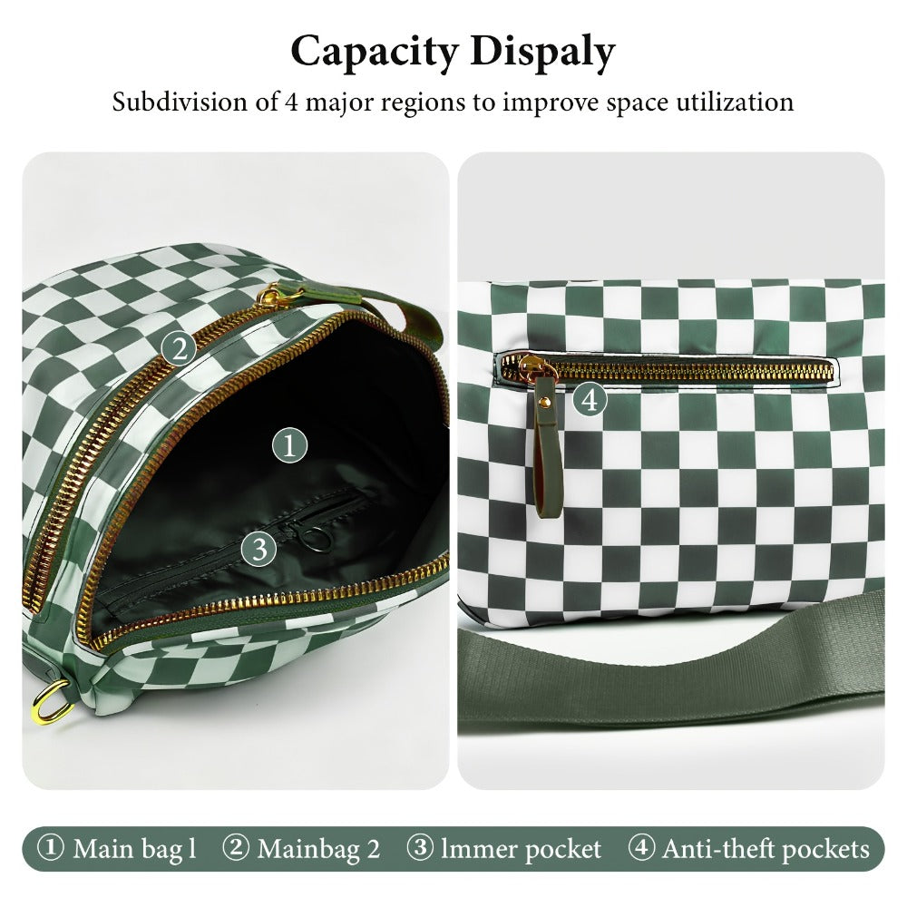 Sling Bag – 8 Colors, Multi Pocket, Adjustable Strap – alternate view