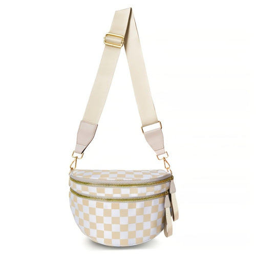 Sling Bag – 8 Colors, Multi Pocket, Adjustable Strap – front view