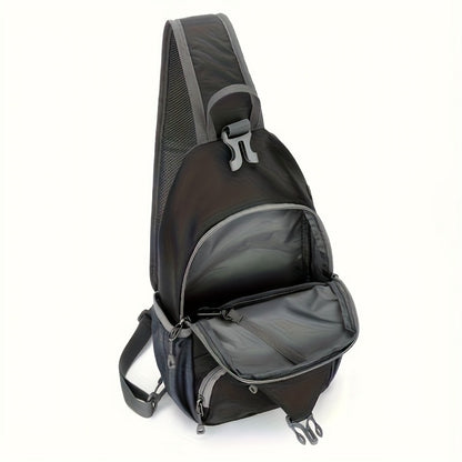 Sling Bag – Nylon, Large Capacity, Adjustable Strap, Multi Pocket – detail view 17